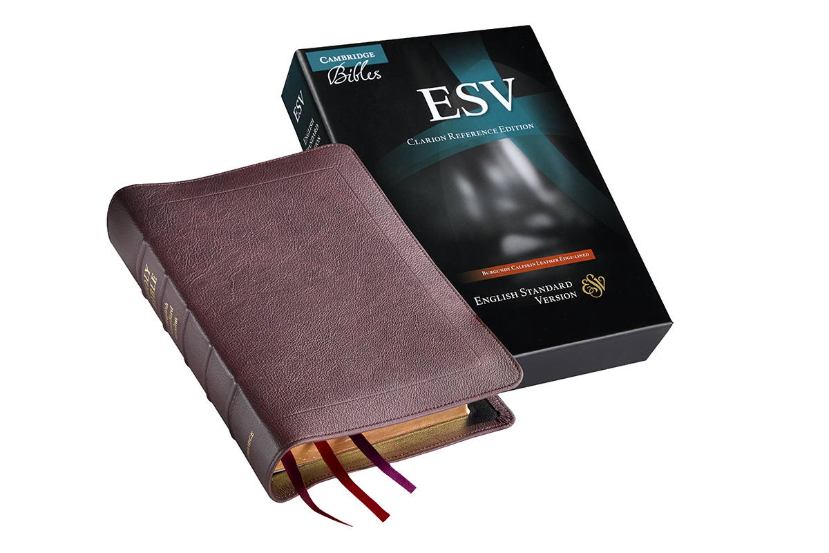 Cambridge ESV Clarion Reference Bible, Full Yapp Burgundy Buffalo