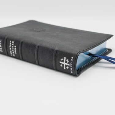 Schuyler Personal Size Quentel CSB, Black Pearl Calfskin Bible