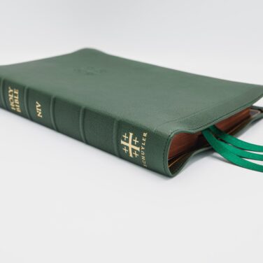 Schuyler Quentel NIV, Full Yapp Dark Green Goatskin Bible