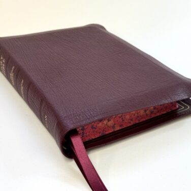 Allan NIV Proclamation Edition Burgundy Highland Goatskin Bible - Speckled Edges FIRST EDITION
