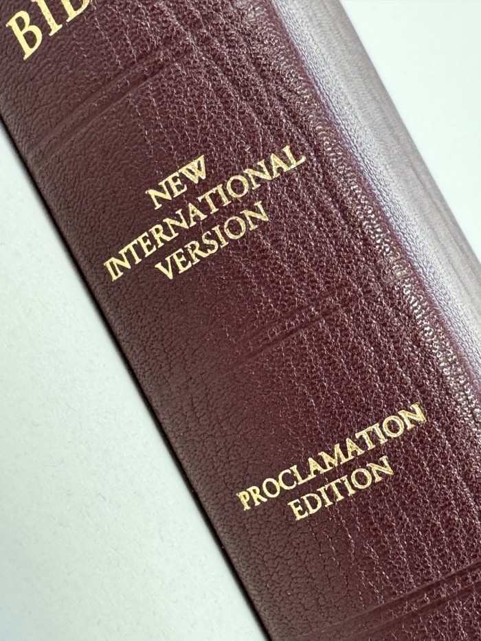 Allan NIV Proclamation Edition Burgundy Highland Goatskin Bible - Speckled Edges FIRST EDITION - Image 3