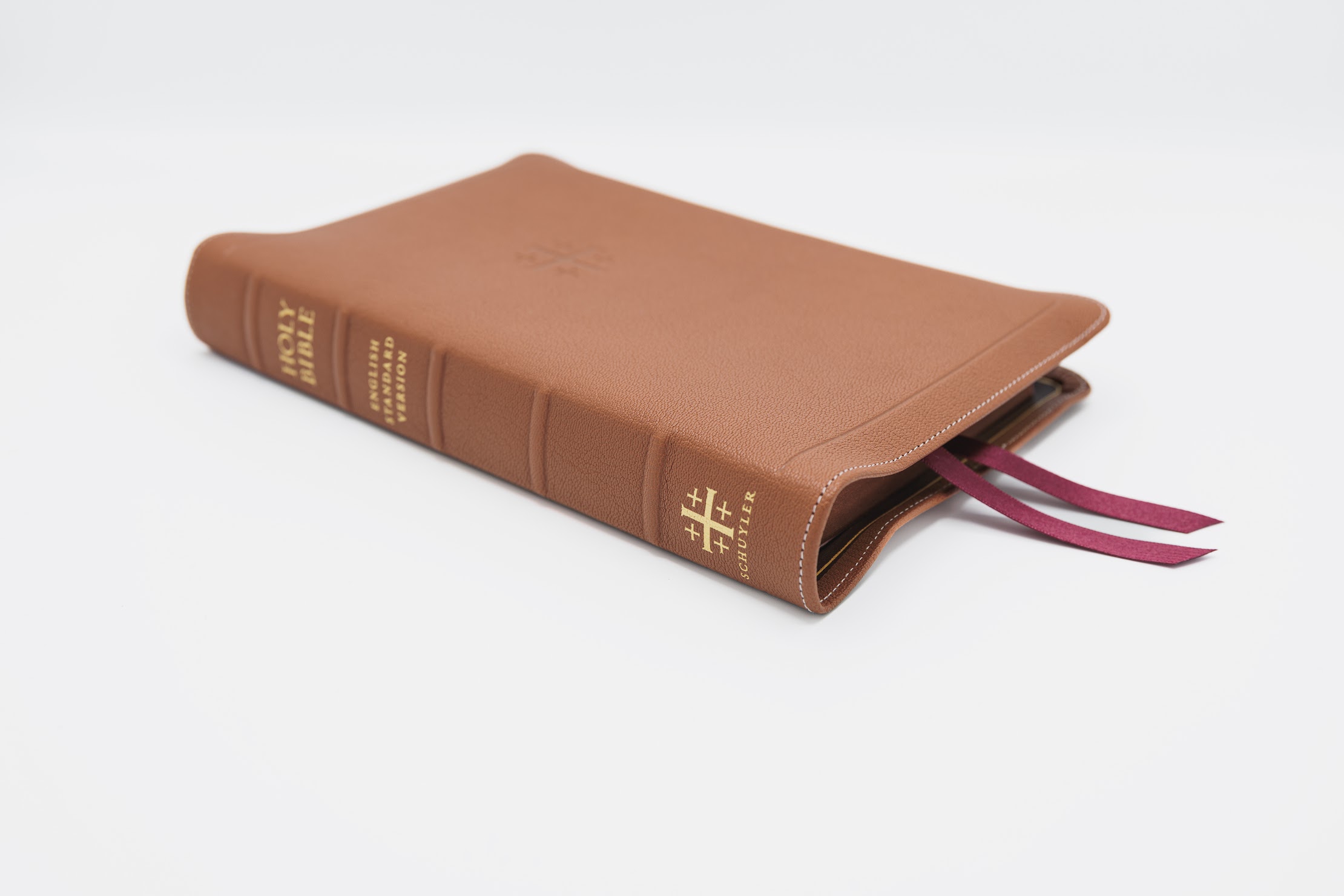 Schuyler Quentel ESV, Full Yapp British Tan Goatskin Bible – PREORDER