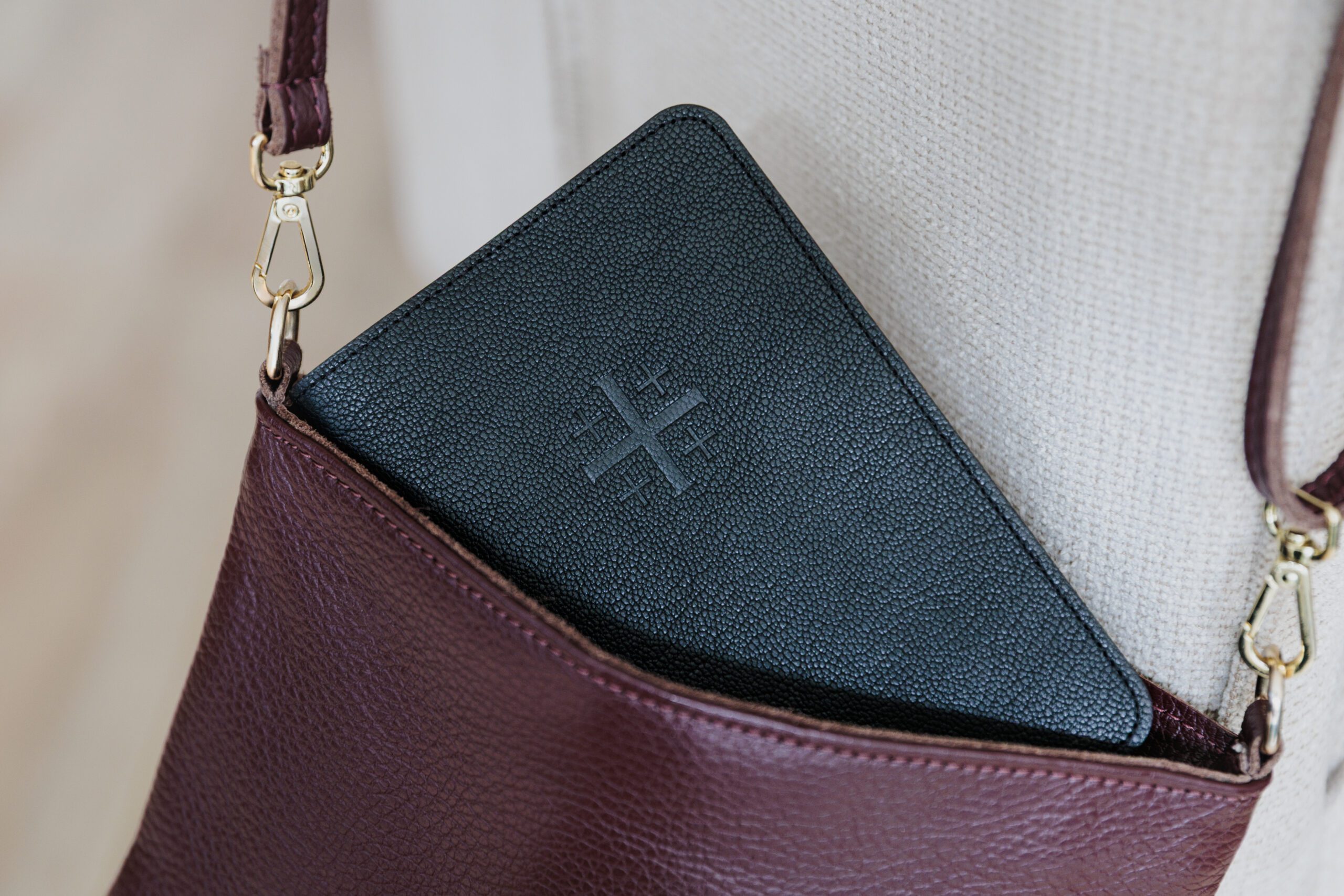 Schuyler Pocket Journal Black Goatskin - Image 3