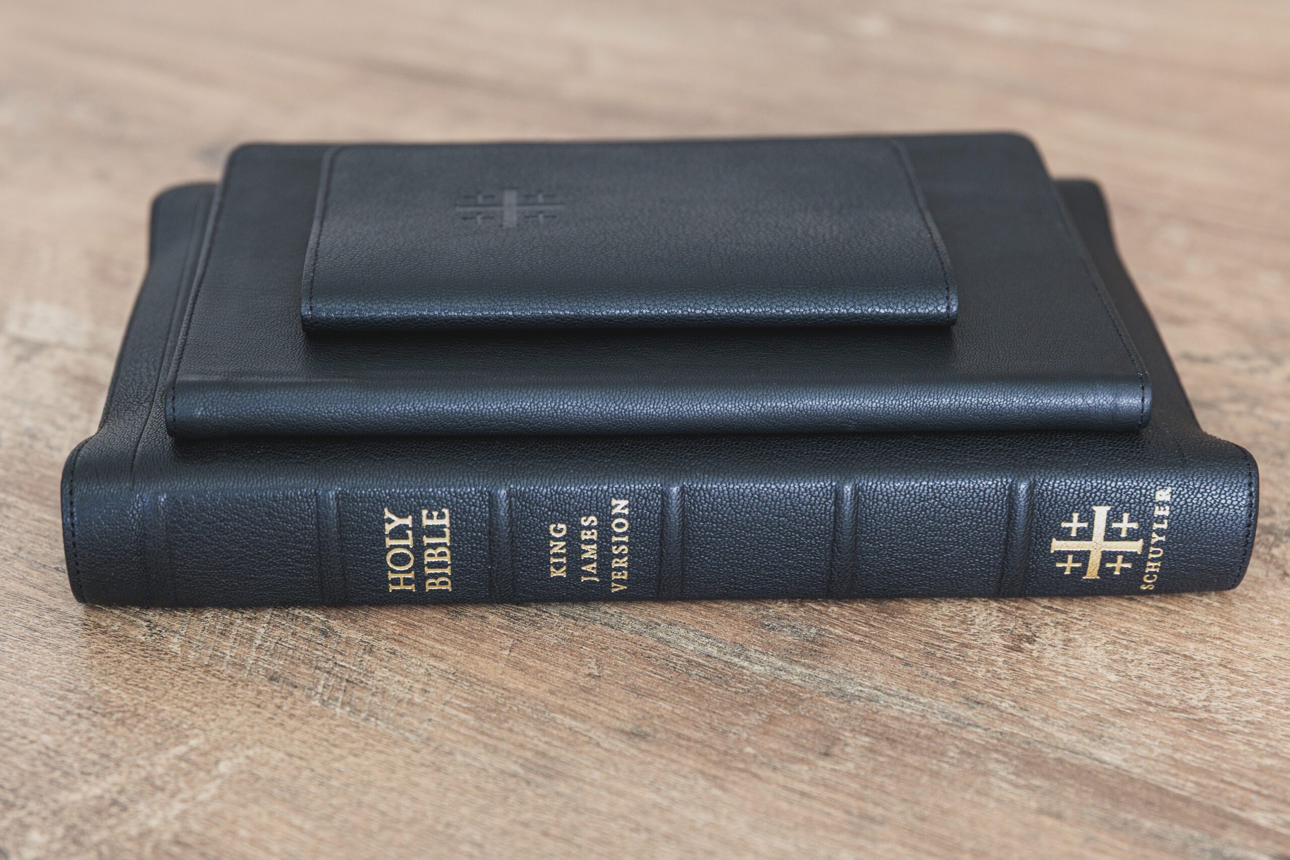 Schuyler Pocket Journal Black Goatskin