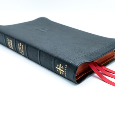 Schuyler Quentel RSV <em>with Apocrypha</em>, Full Yapp Black Goatskin Bible &ndash; PREORDER