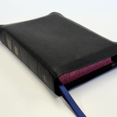 Allan ESV Single Column Reference Edition Black Highland Goatskin - Speckled Edges FIRST EDITION Bible