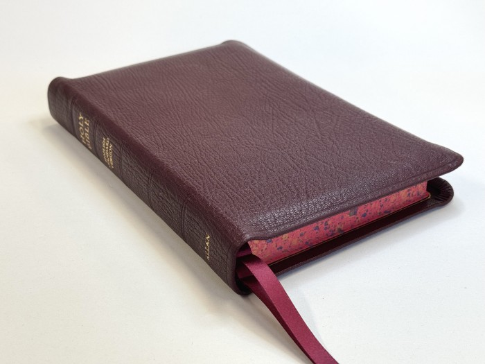 Allan ESV New Classic Readers Edition Burgundy Highland Goatskin - Speckled Edges FIRST EDITION Bible