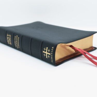 Schuyler Stridon ESV, Black Goatskin Bible &ndash; PREORDER