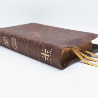 Schuyler Stridon ESV, Full Yapp Chestnut Calfskin Bible &ndash; PREORDER