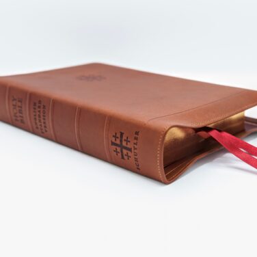 Schuyler Stridon ESV, Full Yapp Saddle Brown Calfskin Bible &ndash; PREORDER