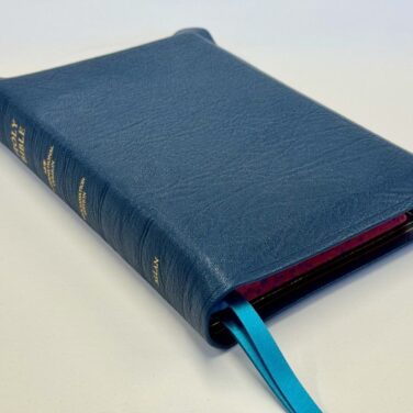 Allan NIV Proclamation Edition Dark Teal Blue Highland Goatskin Bible - Speckled Edges FIRST EDITION