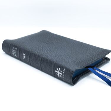 Schuyler Personal Size Quentel NLT, Full Yapp Black Pearl Calfskin Bible &ndash; PREORDER