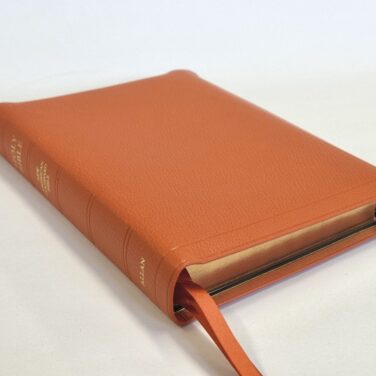 Allan NASB Readers Edition, Orange Goatskin Bible