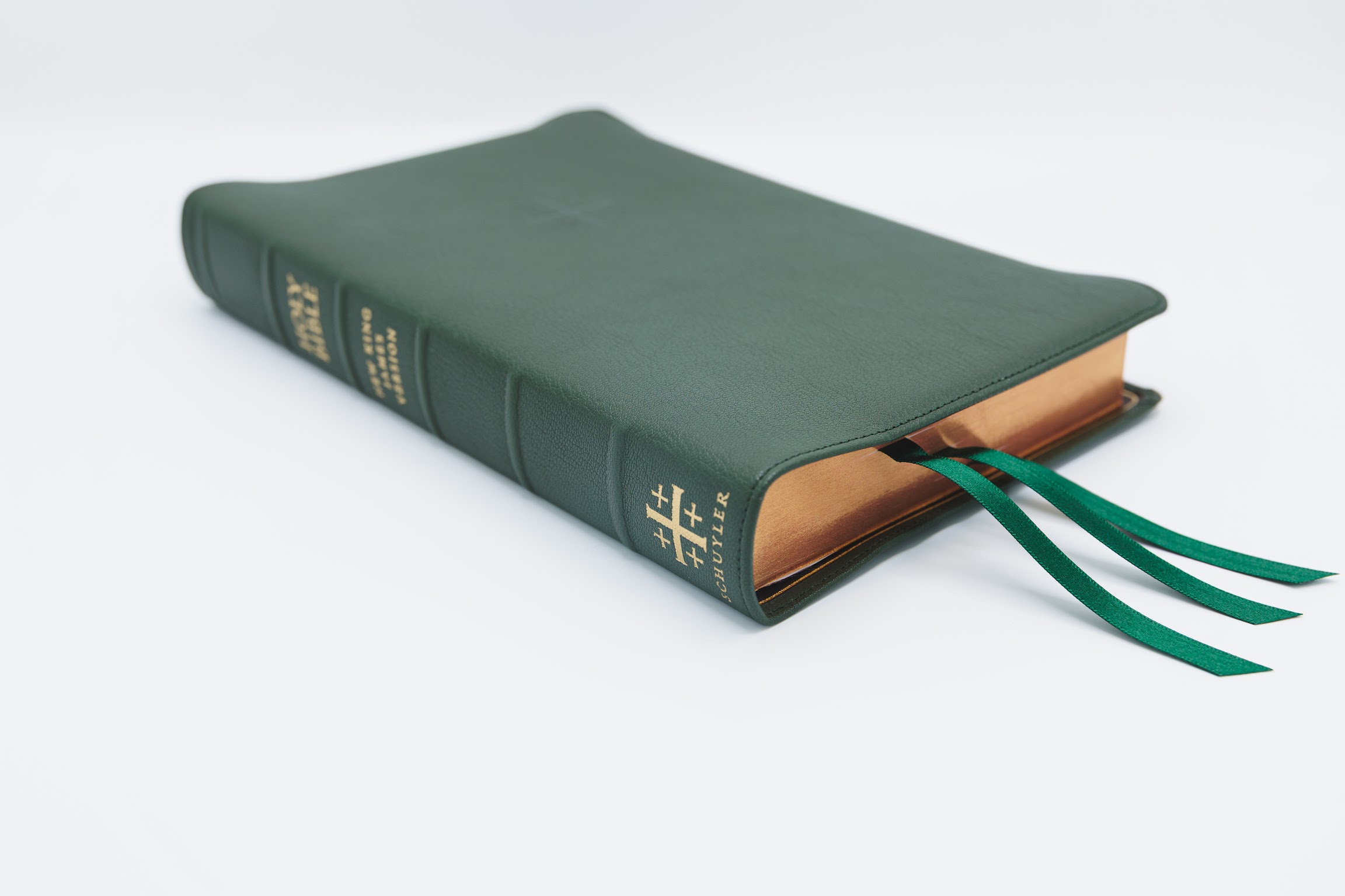 Schuyler Quentel NKJV, Dark Green Goatskin Bible