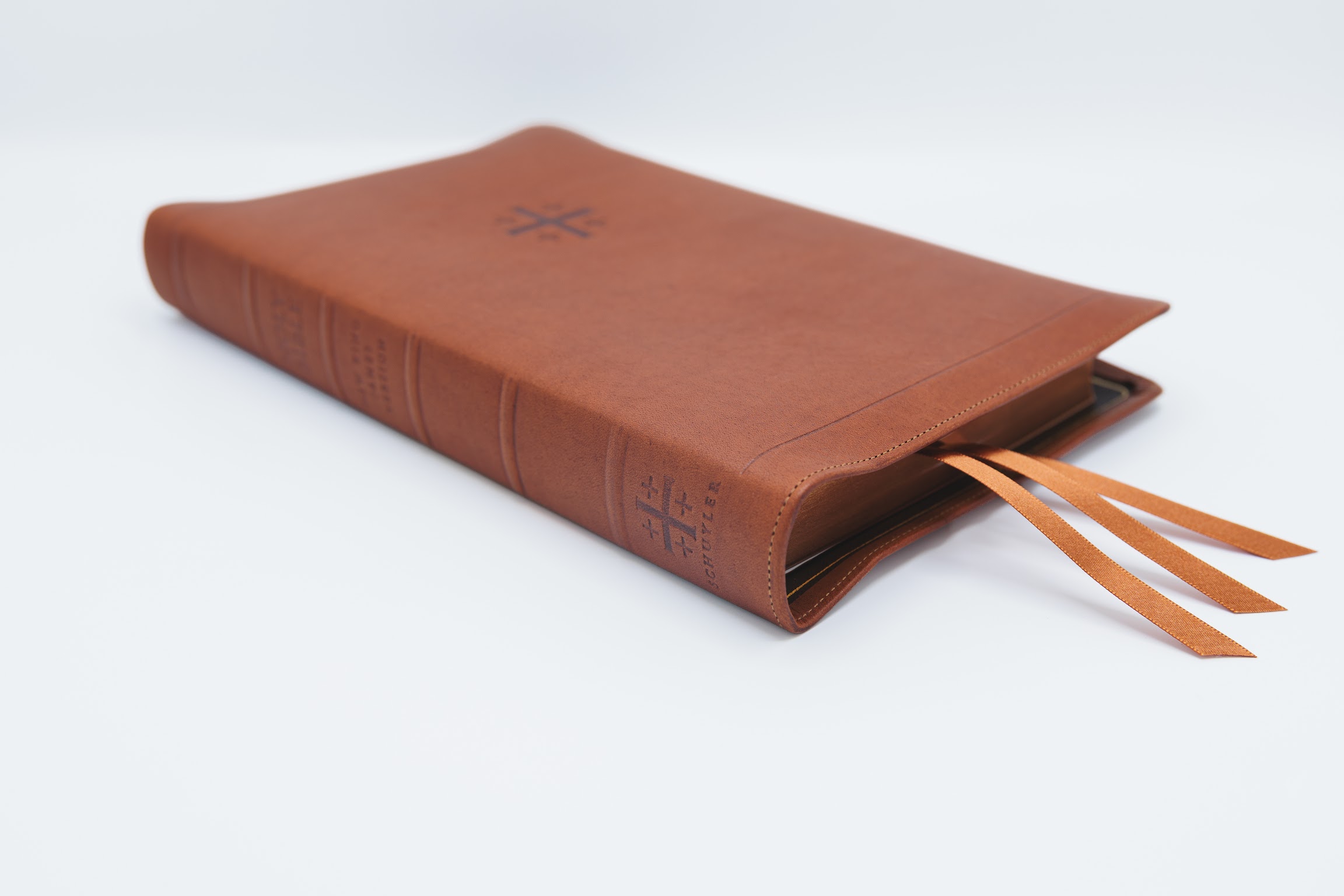 Schuyler Quentel NKJV, Full Yapp Saddle Brown Calfskin Bible