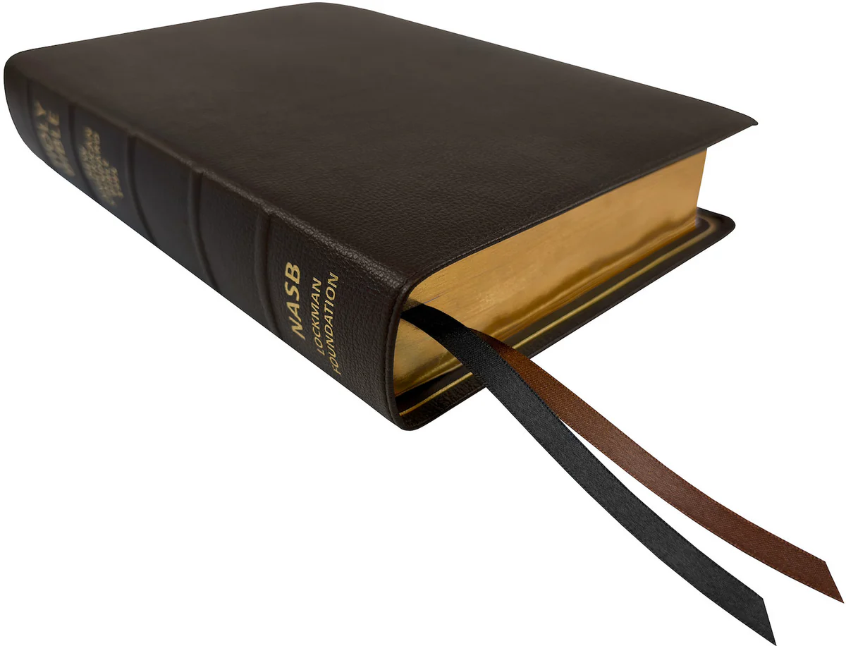 Lockman NASB 1995 Prime Giant Print Reference Bible, Brown Goatskin Leather