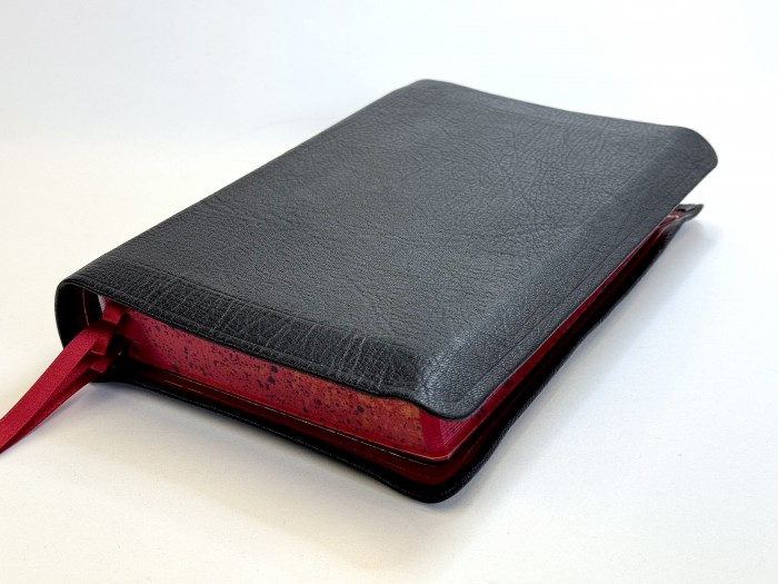 Allan ESV Single Column Reference Edition Black Highland Goatskin with RED - Speckled Edges FIRST EDITION Bible - Image 3