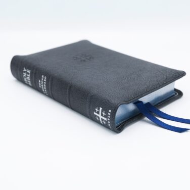 Schuyler Personal Size Quentel NASB, Black Pearl Calfskin Bible