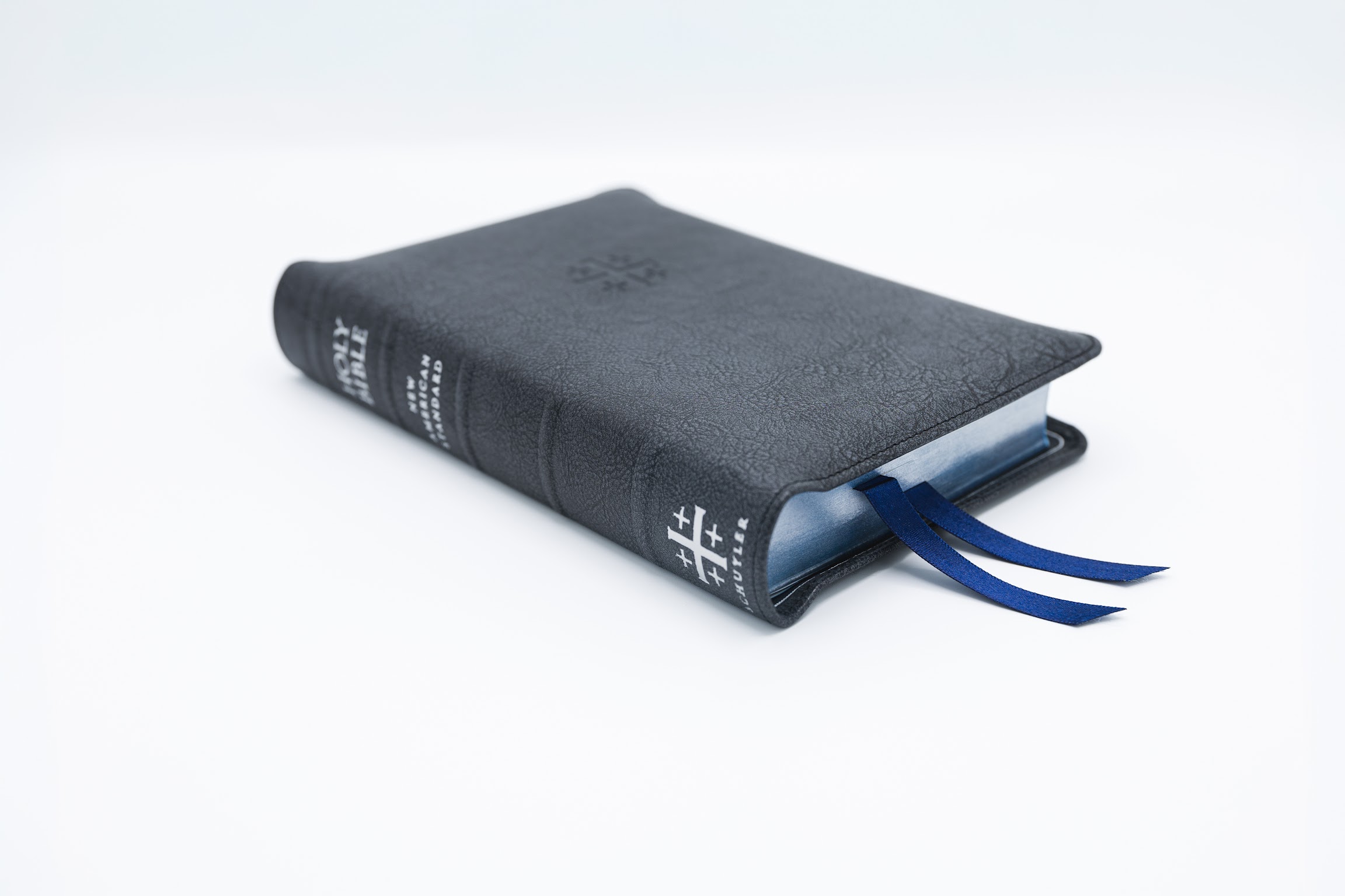 Schuyler Personal Size Quentel NASB, Black Pearl Calfskin Bible