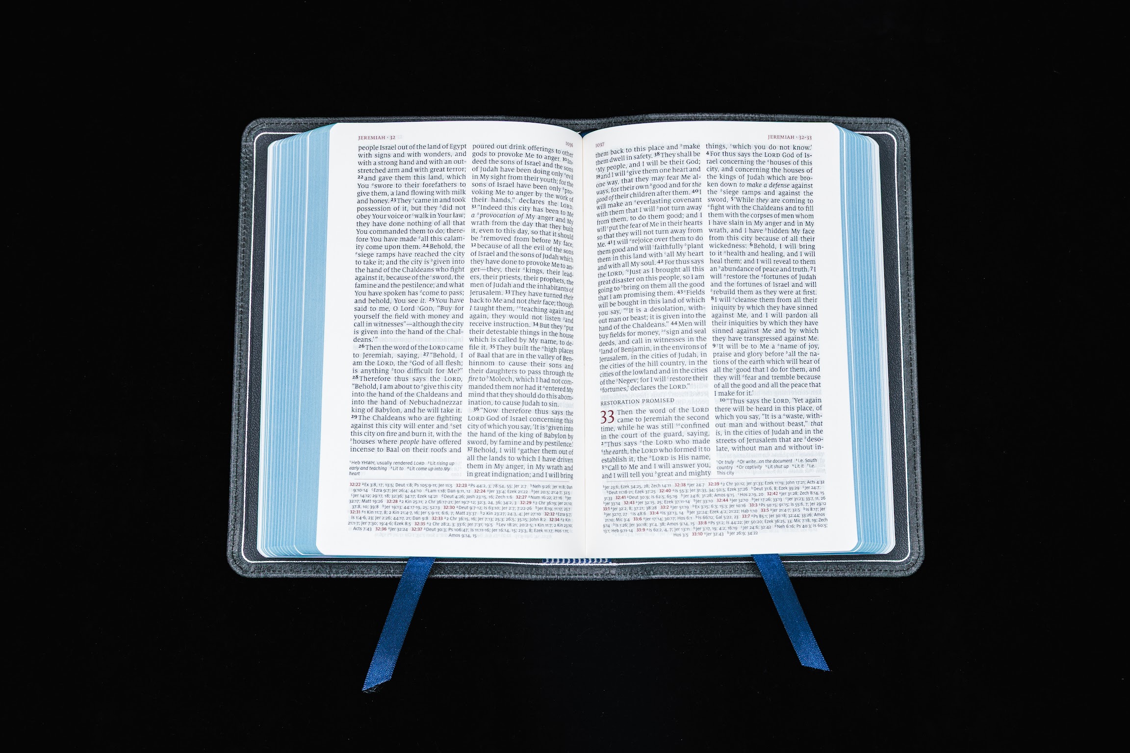 Schuyler Personal Size Quentel NASB, Black Pearl Calfskin Bible - Image 3