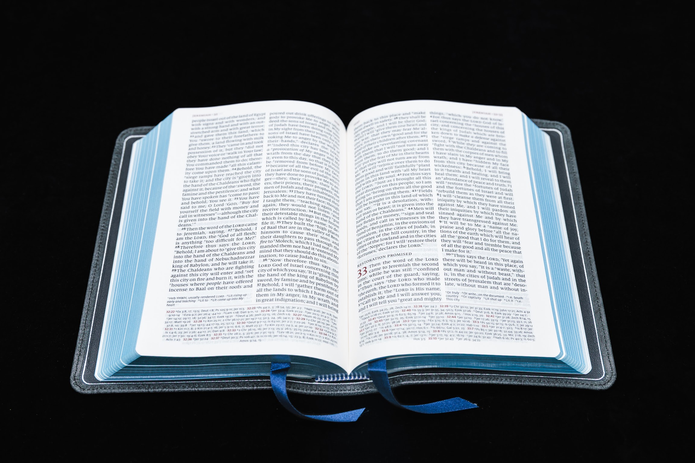 Schuyler Personal Size Quentel NASB, Black Pearl Calfskin Bible - Image 2
