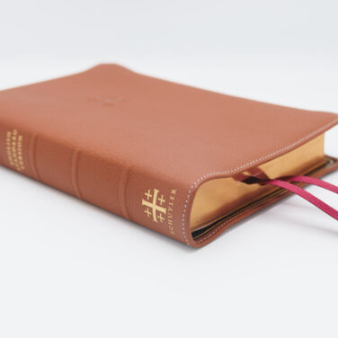 Schuyler Personal Size Quentel ESV, British Tan Goatskin Bible &ndash; PREORDER