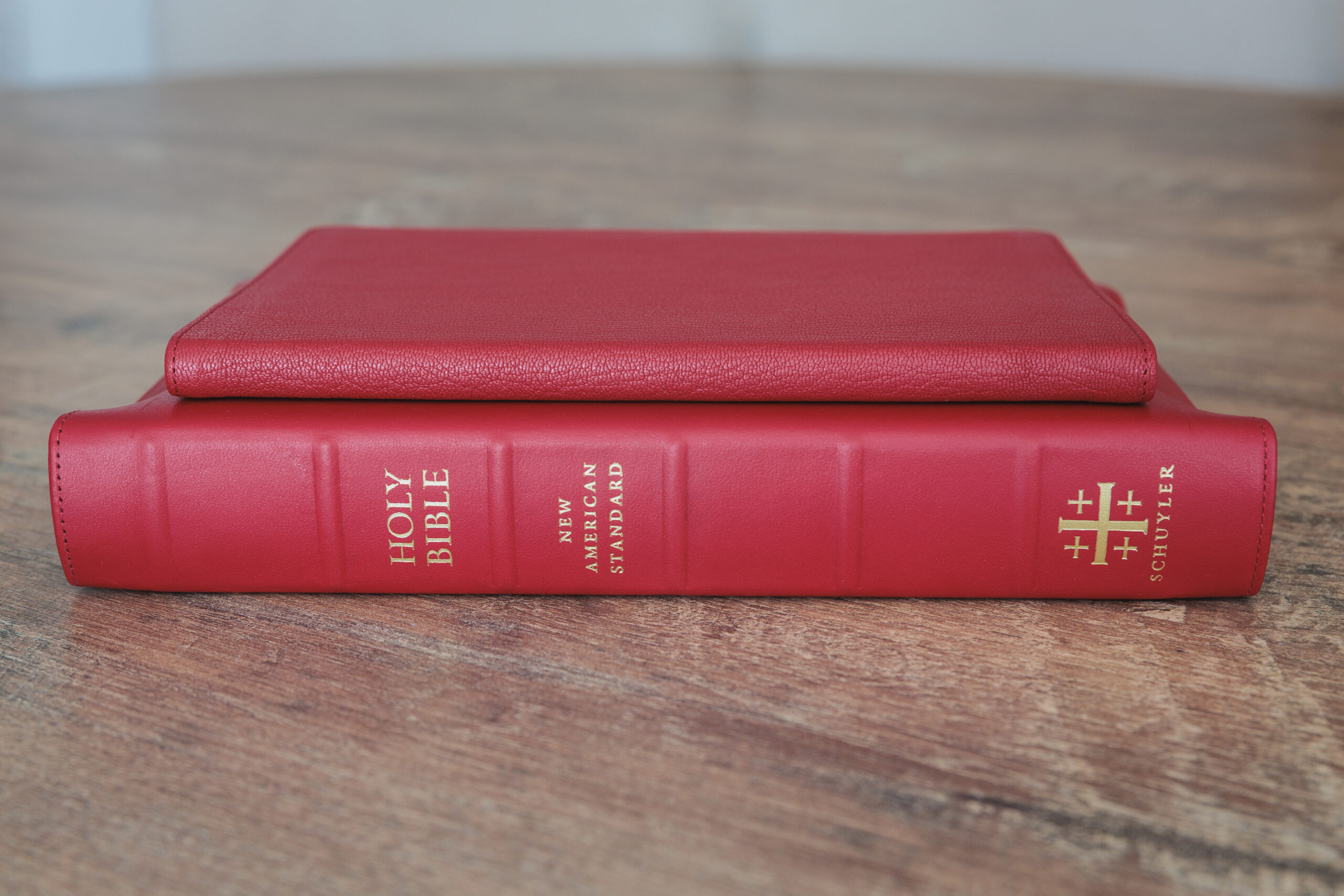 Schuyler Journal Cardinal Red Goatskin