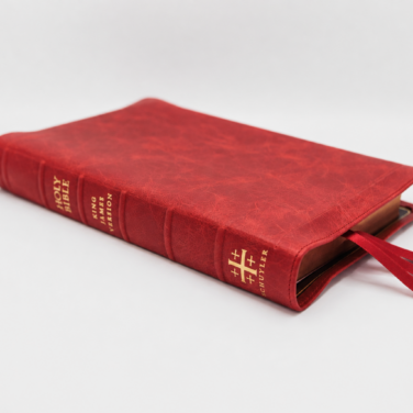 Schuyler Canterbury KJV, Marbled Crimson Calfskin Bible