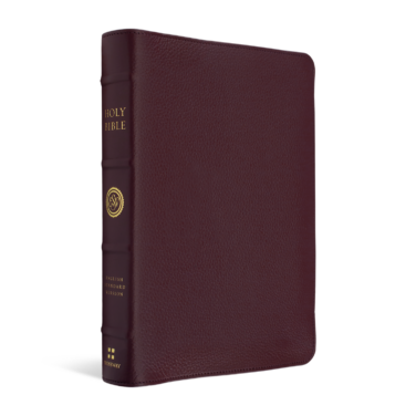 Crossway ESV Heirloom Bible, Alpha: Personal Size Edition, Bordeaux Calfskin