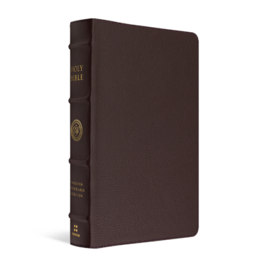 Crossway ESV Heirloom Bible, Scriptura Sacra: Personal Size Reference Edition, Mahogany Calfskin